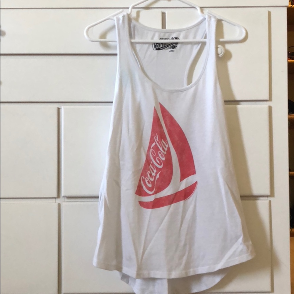 White Loose Tank Top Coca-Cola Brand from Old Navy
